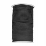 Nailonist 4 mm must Paracord n&ouml;&ouml;r, l&otilde;igatav meetrites