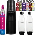 SodaStream Terra must veesodusti, 2 pudelit, silinder, 6 jookide komplekt
