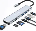 USB-C hub Clomnpe, 7 &uuml;hendust