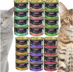 Animonda Vom Feinsten Mousse m&auml;rg kassitoit mitmekesiste maitsetega, 85g, 24 tk