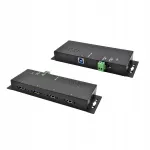 USB-jaotur EXSYS EX-1183HMVS-2, 4 porti, USB 3.2 Gen1, &uuml;lepinge ja ESD 15 kV kaitsega