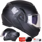 Motokiiver LS2 FF910 ADVANT II, must matt, ECE22.06, koos PINLOCK MAX VISIONiga