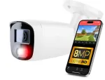 J&auml;lgimiskaamera 8MPx 4K UHD, metall, IP67, PoE, heli ja kahekordse valgustusega