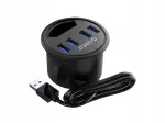 USB jagaja ORICO DESK-4U-BK-BP, 4 &uuml;hendust, 5 Gb/s, lauapealne