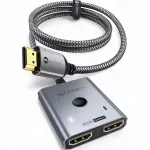 4K 60Hz HDMI l&uuml;liti, alumiiniumkorpus, punutud nailon