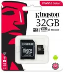 MicroSD m&auml;lukaart Kingston 32GB CL10 koos SD adapteriga