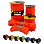 Paracord n&ouml;&ouml;r EDCX 4 mm, 300 m, Sofit Orange, Poolas valmistatud