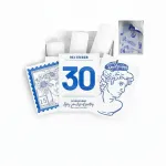 Termopaber Phomemo T02/A02, 50 mm, sinised sildid, 3 tk, 3 m