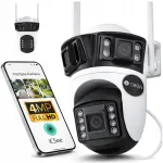 V&auml;line IP WiFi kaamera 4x suumiga, 3x 4MP Full HD, TRIPLE ICSEE