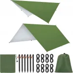 Veekindel telgikate 3x3 m, roheline, PU300 kate, UV-kaitsega
