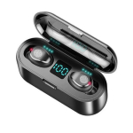 Juhtmevabad Bluetooth k&otilde;rvaklapid mikrofoniga, mustad