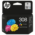 HP 308 tindikassett, trikolor, 120 lk, ORIGINAAL HP