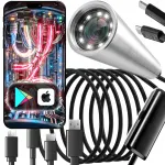Endoskoopiline inspektsioonikaamera 3,9 mm, 5 m, USB-C, LED, Android ja iOS telefonidele