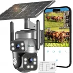 V&auml;lissaare p&auml;ikesepaneeliga IP-kaamera 6MP, 8W, 4G SIM, 4x suum, akuga, pidev salvestus