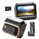 DDPAI Z60 Pro 4K HDR GPS salvesti tagumise kaameraga, 128 GB