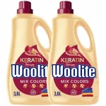 WOOLITE keratiini sisaldav pesuvedelik v&auml;rvilistele kangastele, 2 x 3,6 l
