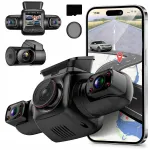 Autokaamera YABDBG 4x1080P GPS WiFi 360&deg; vaade 24H parkimisrežiimiga