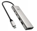 Minthouz USB-C adapter 5in1, HDMI 4K 60Hz, PD 125W, sobib Dell, HP-le