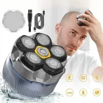 Meeste pea raseerija magnetilise 6D peaga, LED, 1400mAh, USB