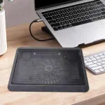 Reguleeritava k&otilde;rgusega s&uuml;learvuti jahutustaldrik, USB toide, &uuml;ks ventilaator