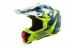 Mootorratturi kiiver LS2 MX470 Subverter Astro Cobalt HV kollane, XL suurus