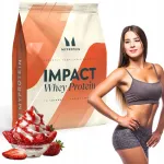 Valgupulber MYPROTEIN Impact Whey Protein WPC 4,5 kg, maasika-koore maitsega