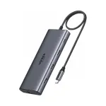 UGREEN CM639 USB-C jagaja, 2x HDMI, 3x USB, USB-C, SD/TF, RJ45, PD 100W, 8K