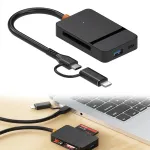 USB 3.0, USB-C microSD, TF kaardilugeja kuni 2 TB, 5 Gb/s
