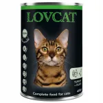 LOVCAT m&auml;rg kassitoit kalkuni- ja pardilihaga, 400 g