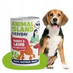 ANIMAL ISLAND koerakonservid kalkuni ja lambalihaga, 400 g