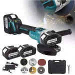 Nurklihvija 18V 125mm harjadeta, Makita, 2 akuga