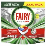 Fairy Platinum Plus All In One sidrunil&otilde;hnalised n&otilde;udepesukapslid, 115 tk