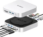 Mac Mini M4 dokiplaat, 9 &uuml;hendust, USB 10 Gb/s, M.2 NVMe, SATA