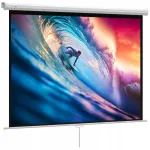 Projektsiooniekraan 171x128 cm 84 tolli 43 HD 4K valge kokkupandav