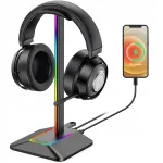 K&otilde;rvaklappide alus New Bee RGB LED-valgustuse ja USB-hubiga