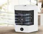 &Uuml;levalatav USB &otilde;hukonditsioneer-ventilaator LED-valgusega, veekannu ja j&auml;&auml;mahutiga, vaikne
