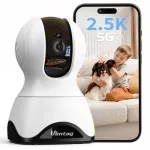 Sisemise j&auml;relevalve kaamera VIM TAG, 5G WiFi, 360&deg;, AI liikumisavastus, k&otilde;nefunktsioon, &ouml;&ouml;n&auml;gemine