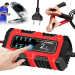 12V AGM GEL akulaadija 10A LCD-ekraaniga