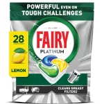 Fairy Platinum All in One n&otilde;udepesutabletid, 28 tk, sidruni l&otilde;hnaga