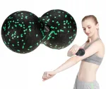Massaažirull Aqua-Sport Powerstretch, must/roheline, EPP