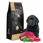 Kuiv koeratoit noortele kutsikatele veiselihaga 12 kg 1DOG