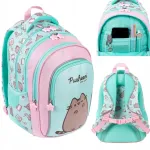 St.Majewski BPL58 t&uuml;drukute koolikott kassiga Pusheen, pastelsed toonid
