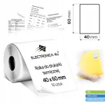 B3 kleepsud Phomemo M110/M200/M220/M221 printeritele, 40x60 mm