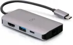 Dokijaam 4-&uuml;hes: USB-C, USB-A, HDMI, Ethernet, kuni 100W, 4K 30Hz, mini