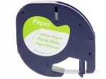 Dymo LetraTag A 91220 paberist kleeplint, 12 mm x 4 m, valge, 6 tk