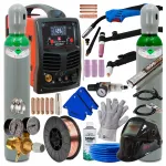 Keevitusmasin Weldman Mistral MIG 210 Synergy 5in1, TIG, MMA, plasma, 2 ballooni komplekt