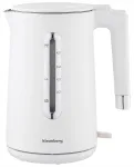 Elektriline veekeetja Klausberg KB-7890, 1,7 l, roostevaba teras, valge, 2200 W