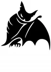 Auto kleebis BATMAN, taustata, 10 x 10 cm