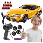 Raadio teel juhitav drift-auto 4x4 LED-valgustuse ja akuga