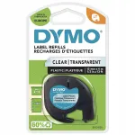 M&auml;rgise lint Dymo LetraTag S0721530, 12 mm, 4 m, l&auml;bipaistev